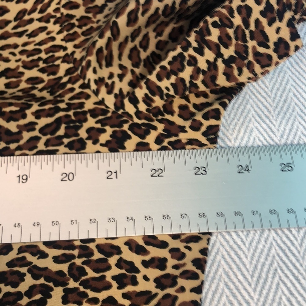 VINTAGE KATHIE LEE 18 W Animal Print Button Down Pit to Pit 23 1/4" PREWORN - Picture 8 of 16